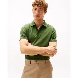 Polo de caballero de manga corta liso