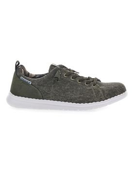 Sneakers In Tela Verde Scuro 11102D 41