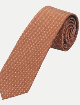 Krawatte Picote 6 cm Braun
