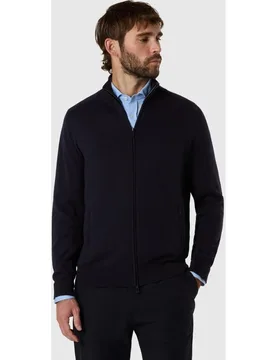 Cárdigan de hombre con cremallera en punto de algodón orgánico - North Sails - FashionsVida