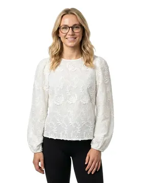 Blusa A Maniche Lunghe Mya Re Cloud Dancer 36