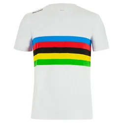 Maglietta A Maniche Corte Official Uci Rainbow 2025 Print