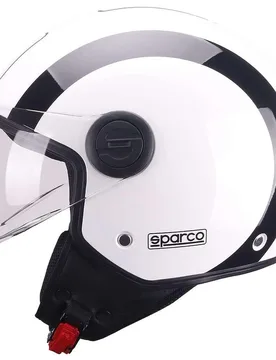 Casco Moto Jet Sparco Riders SP601 Bianco Nero taglia M - BHR - FashionsVida