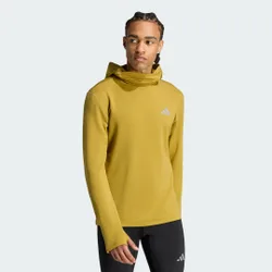 Top da allenamento con cappuccio a maniche lunghe adi365 termico Running Essentials XL Sand Green