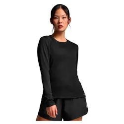 Maglietta A Maniche Lunghe Aero Mesh Black / Silver XS