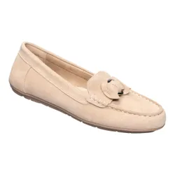Komfort-Mokassin mit Leder „Marie“ beige 39 Damen