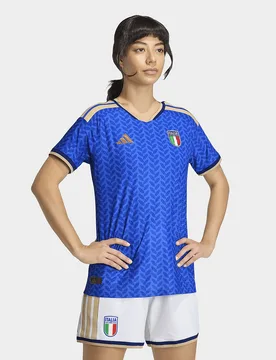 Womens Maglia Originale Home Italia 26 Squadra Femminile - Blu, blu blu Donna taglia L - Adidas - FashionsVida