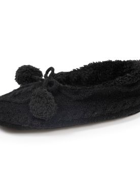 Chaussettes-chaussons fourrées Noir noir 41/42