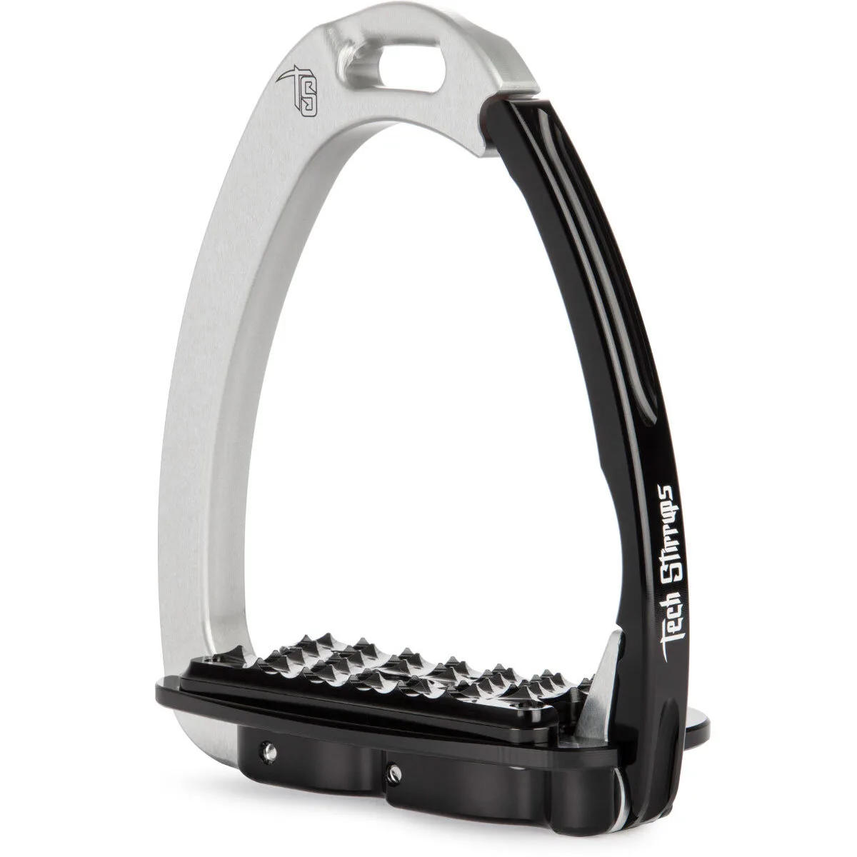 TechStirrups Steigbügel Venice sloped EVO, silver/black - Tech Stirrups - FashionsVida
