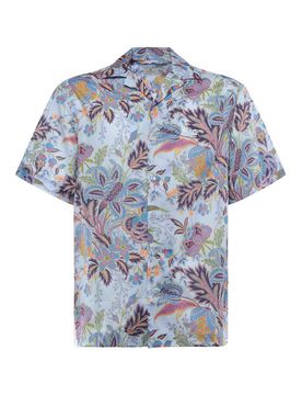Camicia da bowling in popeline di cotone