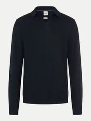 Langarm Poloshirt PRINCETON Schwarz L