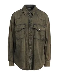 Jeanshemd Damen Militärgrün 32,34 Damen