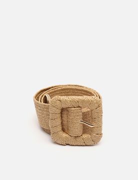 Vaela raffia-effect belt / YOU