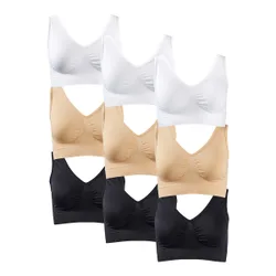 Soft-BH, 9-teilig mehrfarbig L