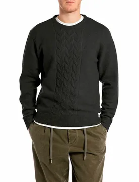 Maglione Uk871.000.g2389 Black L - Replay - FashionsVida