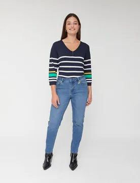 Pantalón de mujer denim basico push up - October - FashionsVida