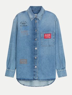 Closed Denim Bluse Blau M