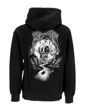Felpa Cappuccio Uomo Mouth Hoodie Black - Propaganda - FashionsVida