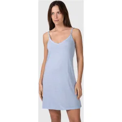 Camisón corto de mujer de tirantes con microestampado
