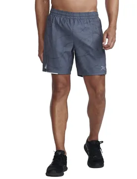 Pantaloni Corti Aero 7 Inch Spiralize Turbulence / Silver Reflective XS - 2XU - FashionsVida