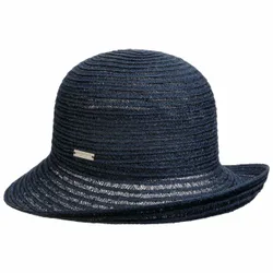 Lisetta Hemp Hat with Upward Brim by - navy - Damen - Size: One Size