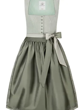 Dirndl Sunja (salbei, Gr. 50) von Heimatgwand für Damen, Mieder: 100% Baumwolle, Rock: 100% Polyester - Stockerpoint - FashionsVida