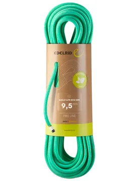 Corde d'escalade - Eagle Lite Eco Dry 9,5Mm Bright Green - Taille 60 m - Vert - Edelrid - FashionsVida