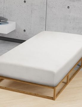Jersey-Elastic-Spannbetttuch grau, 1x 180x200 cm - 200x220 cm