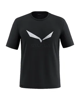 Camiseta funcional para hombre Solidlogo Dri-Release® negro XXL - Salewa - FashionsVida