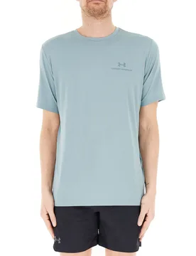 T-shirt tessuto tecnico AZZURRO POLVERE SM - Under armour - FashionsVida