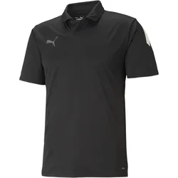 TeamLIGA Sideline Polo Herren Poloshirt, schwarz XL