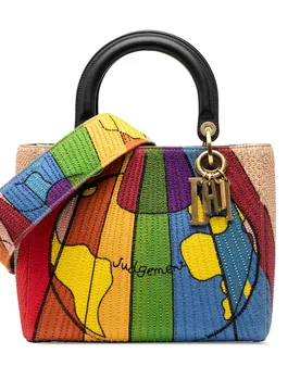 Medium Canvas Beaded and Embroidered Tarot Judgment Lady - Dior - FashionsVida