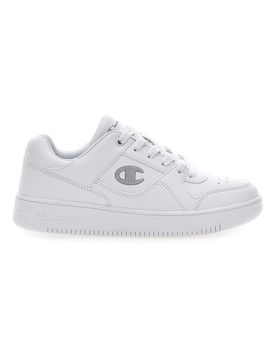 Sneakers Bianche con Logo Laterale Argento RD18 LOW G GS 38