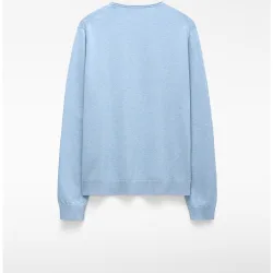 Jersey de hombre de cuello rulo en algodón orgánico