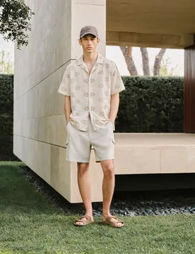 Camisa de hombre de manga corta - Green Coast - FashionsVida