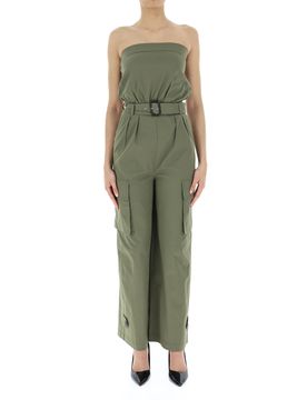 VICOLO Tuta jumpsuit cargo VERDE S