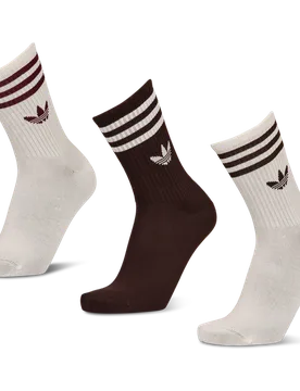 Mid Cut Crew 3 Pack Unisex - Calze Bianco - Taglia 40-42 40-42 - Adidas - FashionsVida