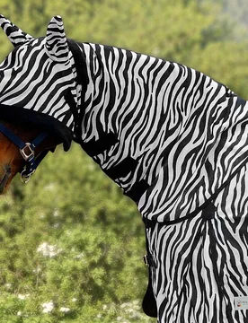 Fliegendeckenhalsteil ZEBRA, schwarz/weiß PON - Waldhausen - FashionsVida