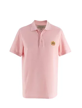 Burberry Pink Logo Polo Shirt - Burberry - FashionsVida