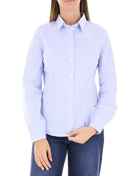 Camicia a righe AZZURRO OXFORD 42