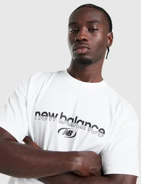 Trackside T-Shirt - Herren, Weiss - male - Size: XXL - New Balance - FashionsVida