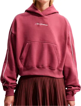 W nk stdo flc mw crp sclop hdy sudadera mujer Rosa (L) - Nike - FashionsVida