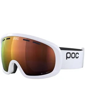 Masque de ski - Fovea Mid Hydrogen White/Partly Sunny Orange - Blanc - Poc - FashionsVida