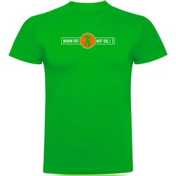 Maglietta A Maniche Corte Burn Fat Green