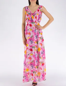 FRACOMINA ABITO LUNGO FLOREALE - Fracomina - FashionsVida