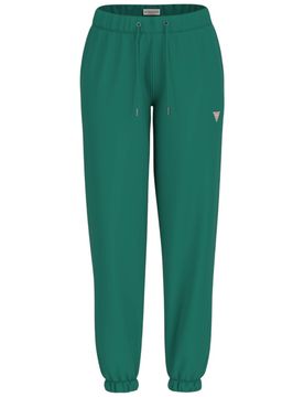 Guess pantalone tuta verde mini triangolo W4YB33KC811G8ET
