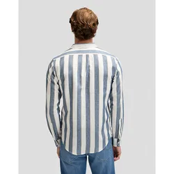 Regular Shirt Academy Blue Stripe Größe S male