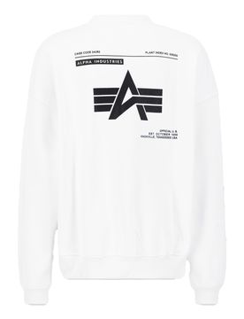 Industries Logo Backprint Sweater White XL Herren