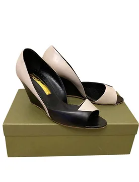 Bi-Colour Wedge Pumps - Rupert Sanderson - FashionsVida