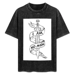 I Am No Man T-Shirt Casual Loose Fit Summer Tee Shirt
